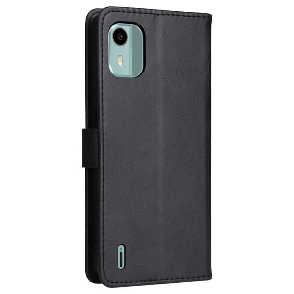 Telefonveske for Nokia C12 Lommebok Mobilveske Black