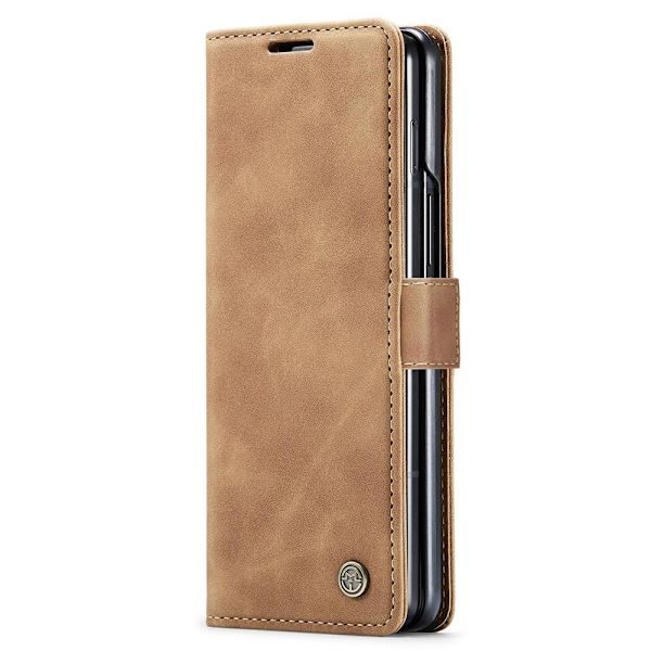 CASEME plånboksfodral Samsung Galaxy Z Fold 5 Ljusbrun