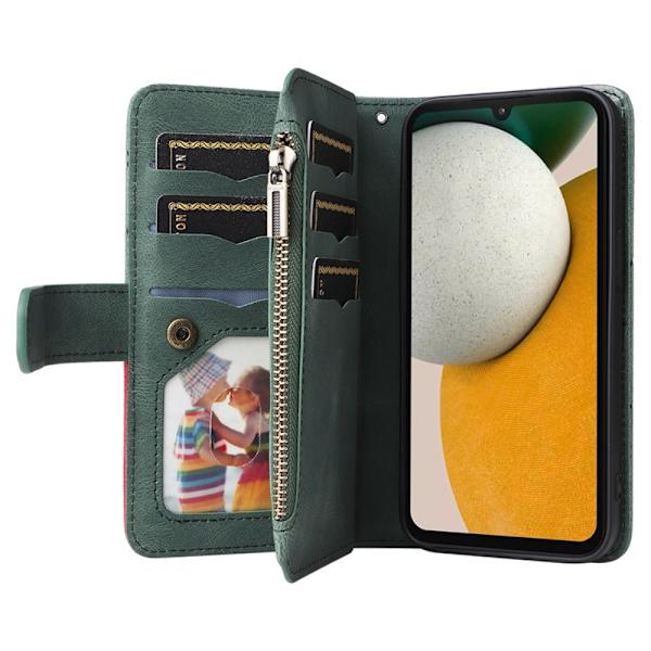 KT-monitoimisarja-5 Samsung Galaxy A15 -puhelinkotelolle Green