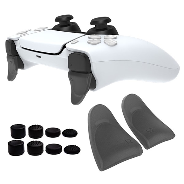 Udvidet udløserknap til Sony PS5 L2 / R2 Trigger + Key Cap Black