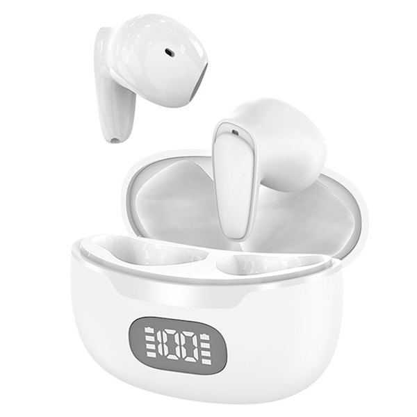 150 Sprog Oversættelse Oversætter Smart Voice Bluetooth In Ear-hovedtelefoner - Hvid White