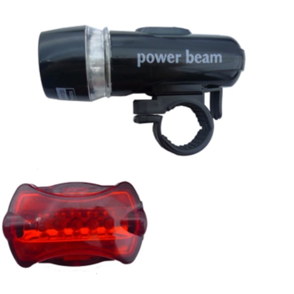 Vanntette LED-sykkellys foran og bak Black