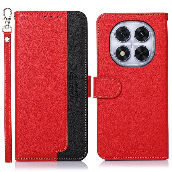 KHAZNEH Plånboksfodral till Xiaomi Redmi Note 14 5G Röd
