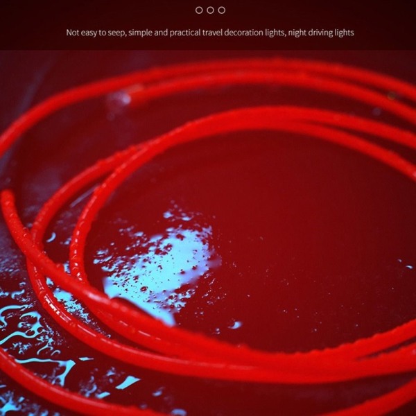 131cm Scooter Ambient Light Battery Powered Rope Lights - Red Red
