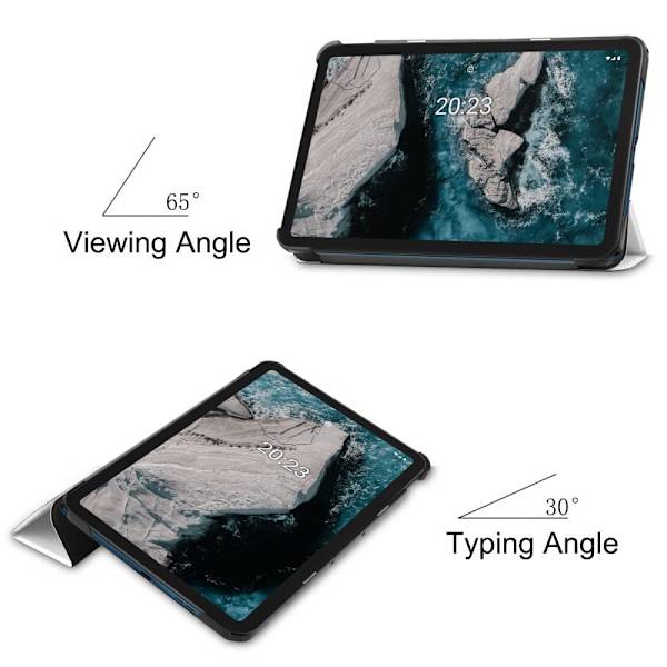Tablet Stand Slim Fit Cover For Nokia T20  - Cat Multicolor