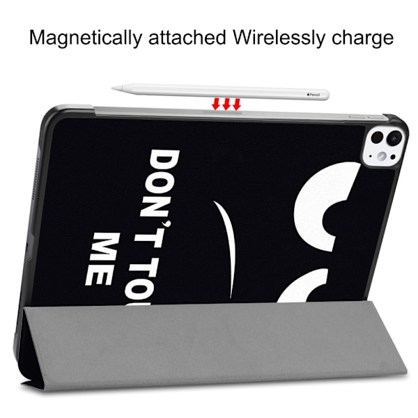 Til iPad Pro 11 (2024) Etui Tre-fold Stativ Tablet Cover - Don't Multicolor