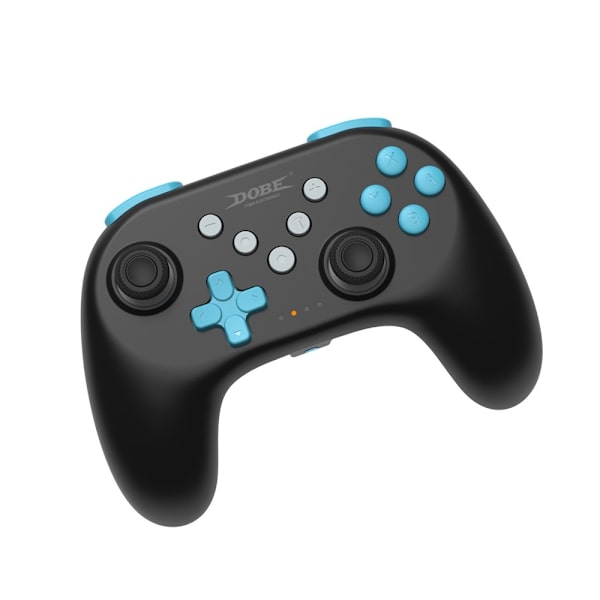 Trådløs Bluetooth-kontroller for Nintendo Switch 1+2+OLED Vibrasjon Svart/blå Blue