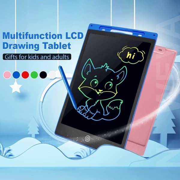 JX - 12 12 - tommer LCD - skriveblok til tegneblok Doodle - blok Black