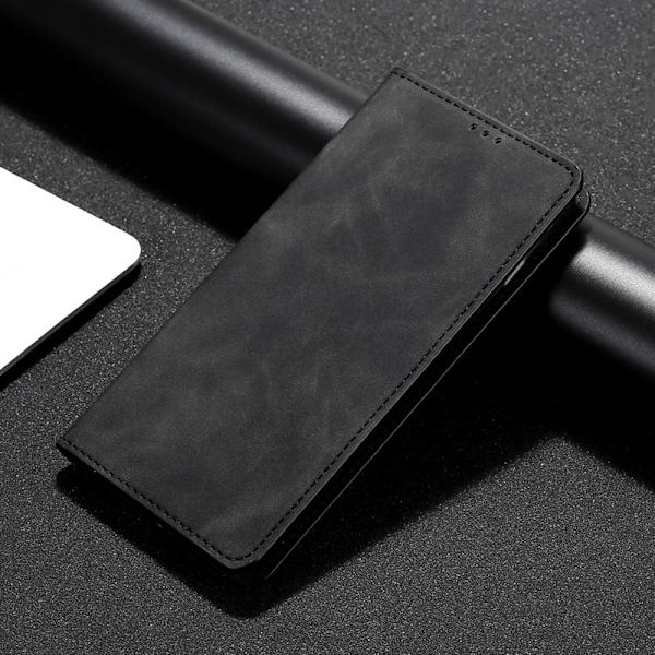 Vintage Xiaomi 12 Pro Plånboksfodral  - Svart Svart