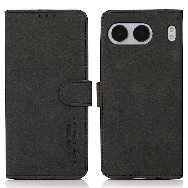 KHAZNEH OnePlus Nord 4 Case lompakkokotelolle Shell Phone Case - musta Black