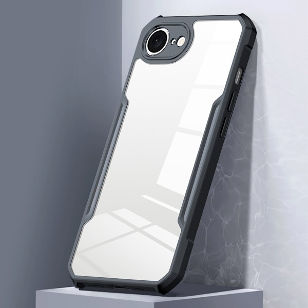 XUNDD-takakansi iPhone 16e akryyli+TPU-puhelinkotelolle Black