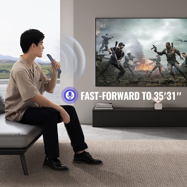 Fjärrkontroll Ersättning för Mecool KM2 Plus TV Set-Top Box Voice Funktion Svart