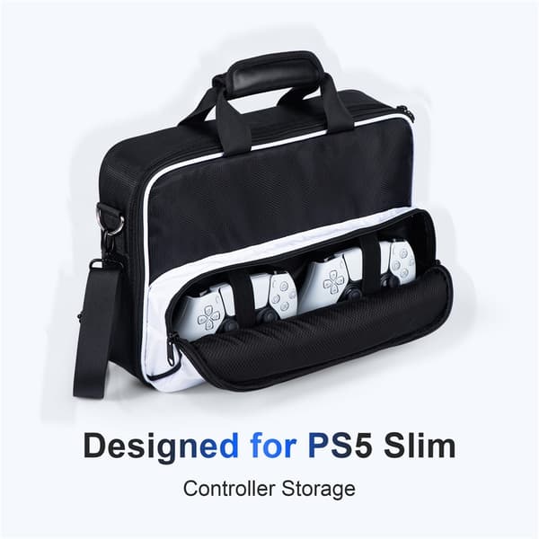 STARTRC GAMES Oppbevaringsveske til Sony PS5 Slim spillkonsoll Black