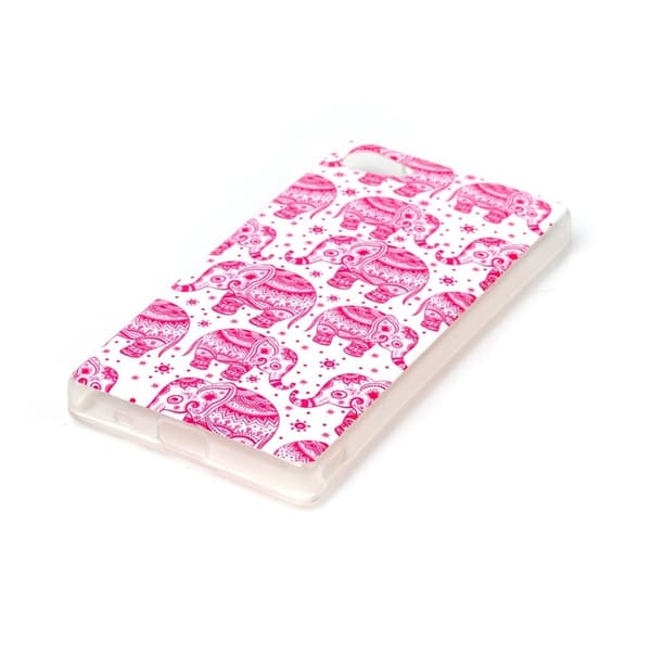 TPU Skal Z5 Compact - Ethnic Style Elephants multifärg
