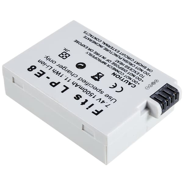 LP - E8 litiumioniakku Canon EOS 550D/600D/650D/700D/60D jne White