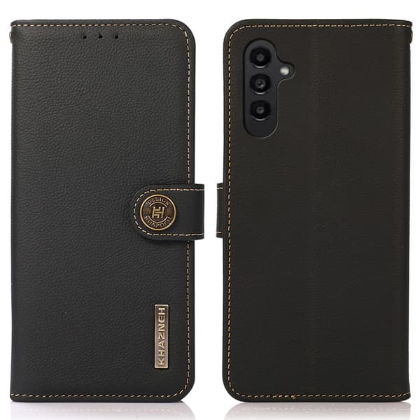 KHAZNEH lær lommebokdeksel til Samsung Galaxy S26 Black