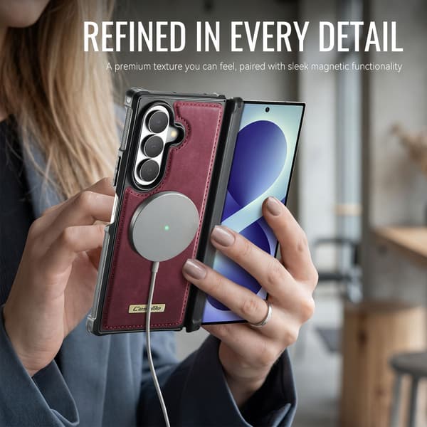 CASEME Magnetisk telefondeksel til Samsung Galaxy Z Fold8 Ultra Red