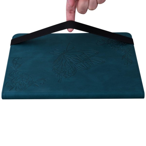 Til iPad 10.9 (2022) Tabletetui Cover Buterfly Imprinting - Blå Blue