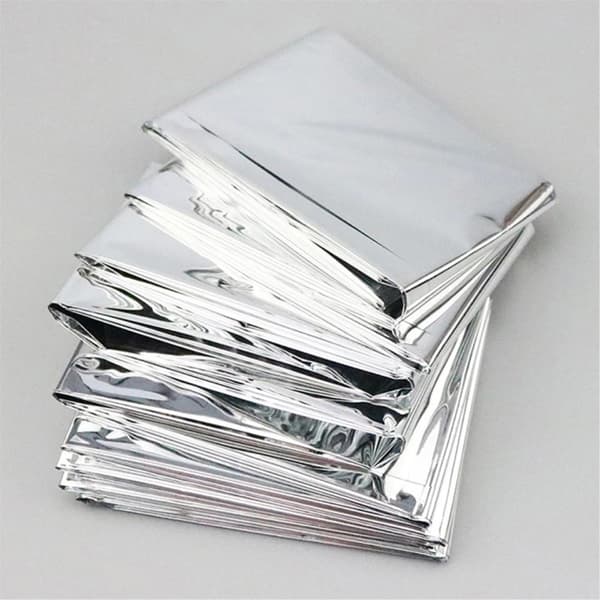 Nødhjelpsfolie Termisk teppe 130x210cm Silver one size
