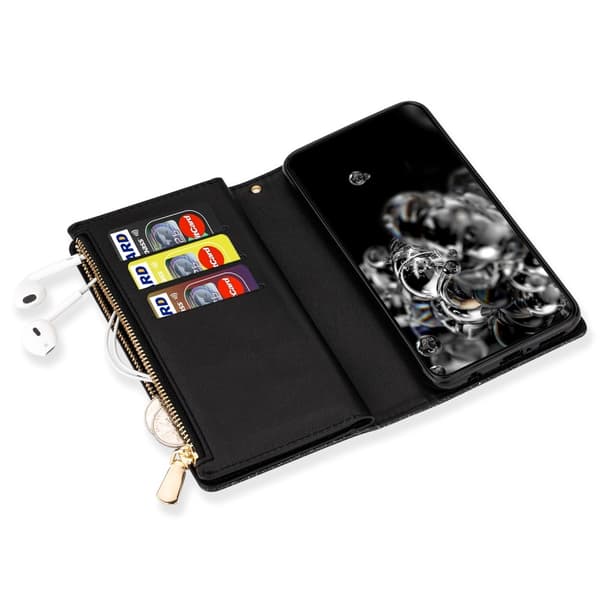 For Samsung Galaxy A26 5G Etui Stjernehimmel Gravert Lommebokdeksel Black