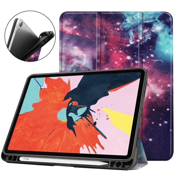 Apple iPad Air (2020) (2022) Trifoldet stativ-tabletetui - Plads Multicolor