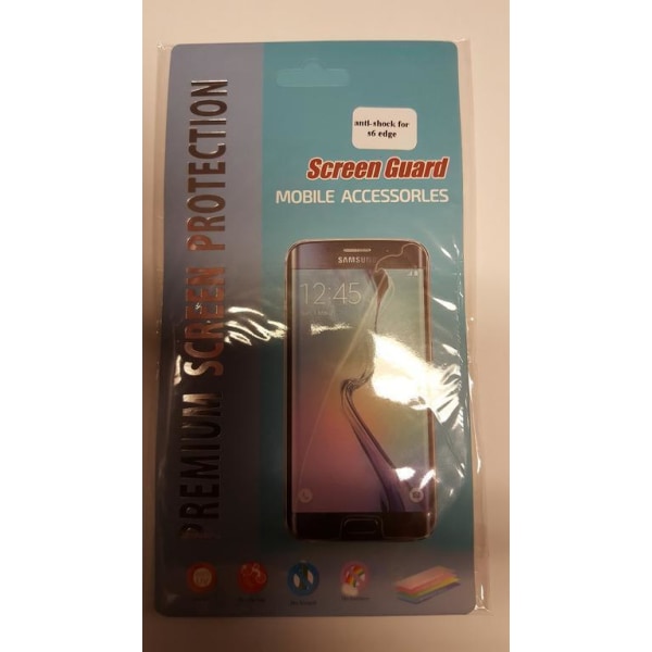 Anti-shock skærmbeskytter Samsung Galaxy S6 Edge 2stk Transparent