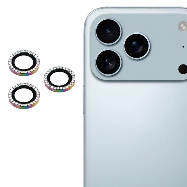Till iPhone 17 Pro Max / iPhone 17 Pro Kameralinsskydd multifärg