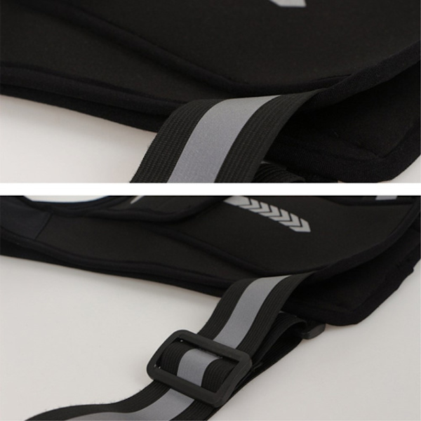 Løpevest Refleksvest (Oppgradert Lysende Versjon) Black
