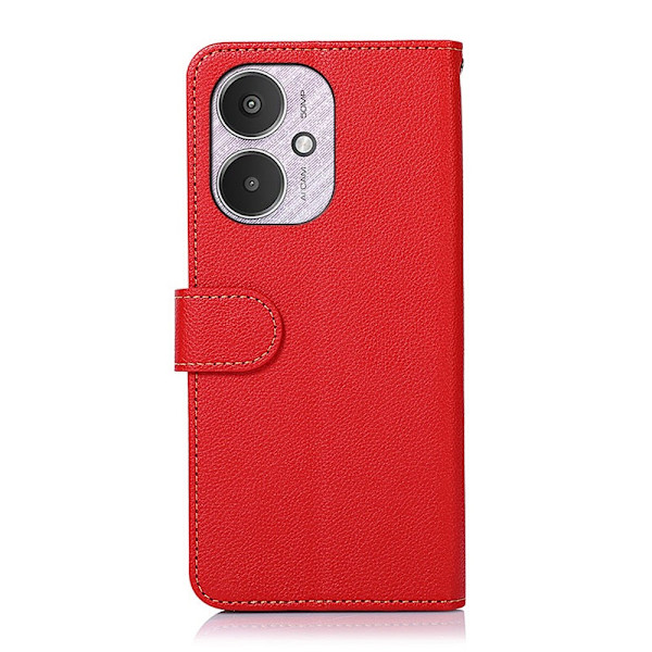 KHAZNEH Pung etui til Xiaomi Redmi 13C - Rød - sort Red