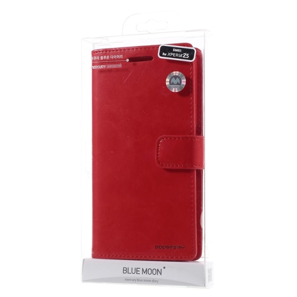 MERCURY GOOSPERY Blue Moon Sony Xperia Z5 - punainen Red