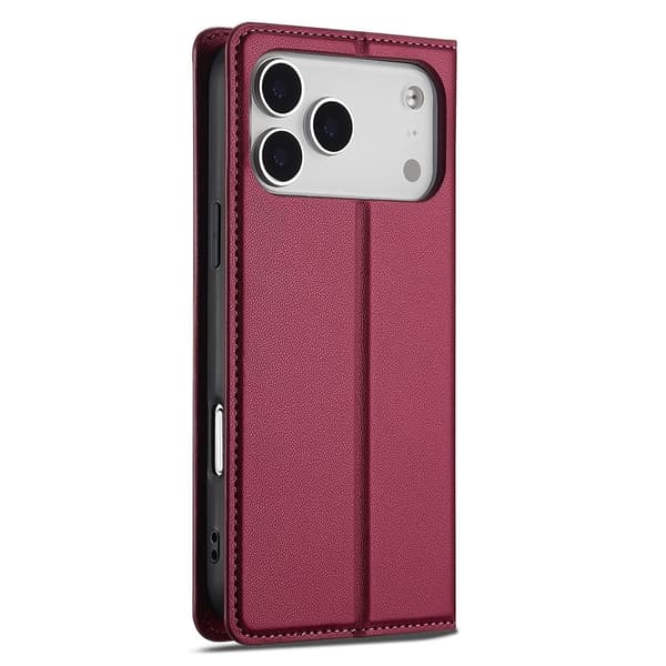LC.IMEEKE Telefonpungcover med støtteben til iPhone 18 Pro / 17 Pro Red