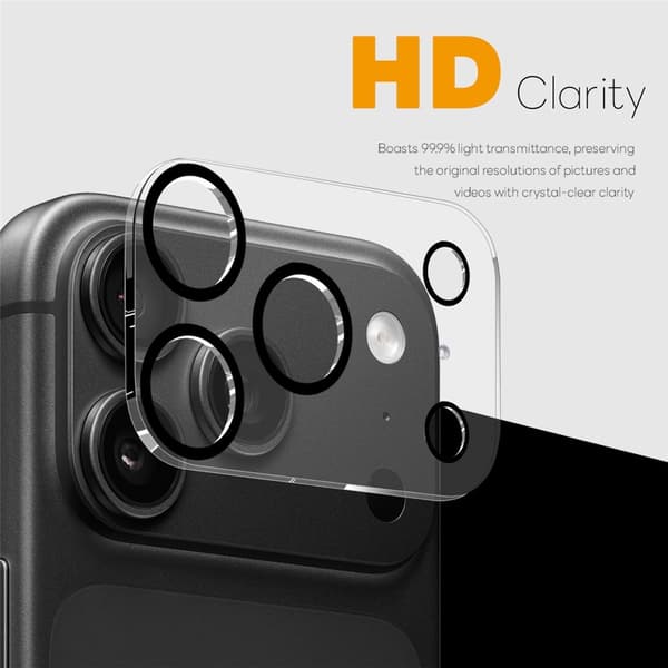 NORTHJO Kameralinsebeskyttelse til iPhone 18 Pro Max Black