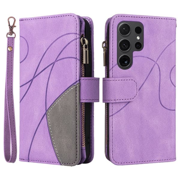 KT multifunktions - serie - 5 til Samsung Galaxy S24 Ultra telefonetui Purple