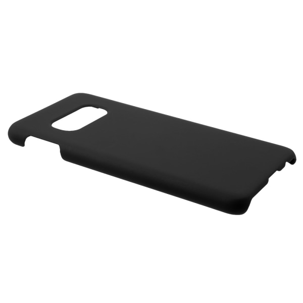 Gummibelagt hård plastik telefoncover til Samsung Galaxy S10e - Bl Black