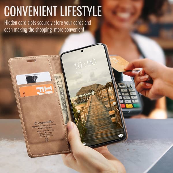CASEME Xiaomi 17T Lompakkokotelo Brown