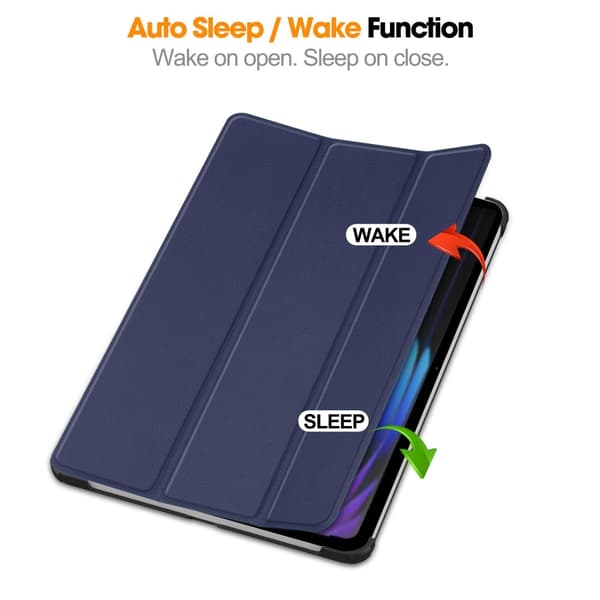 Slim Fit Cover Case til Xiaomi Pad 7 Auto Wake / Sleep - Mørkeblå Blue
