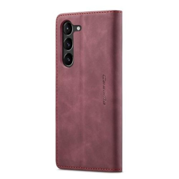 CASEME Retro Wallet Case for Samsung Galaxy S23+ - Wine Red Wine red