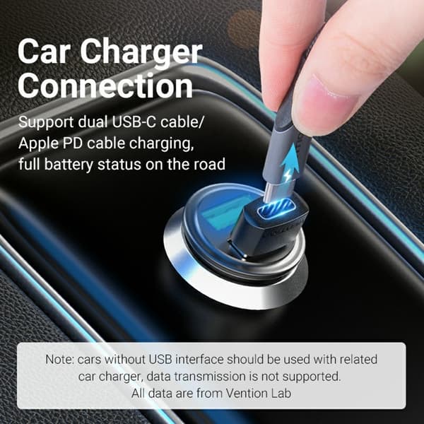USB 2.0 A hann til USB C hunn-adapter 480 Mbps dataoverføring OTG-konverter Black