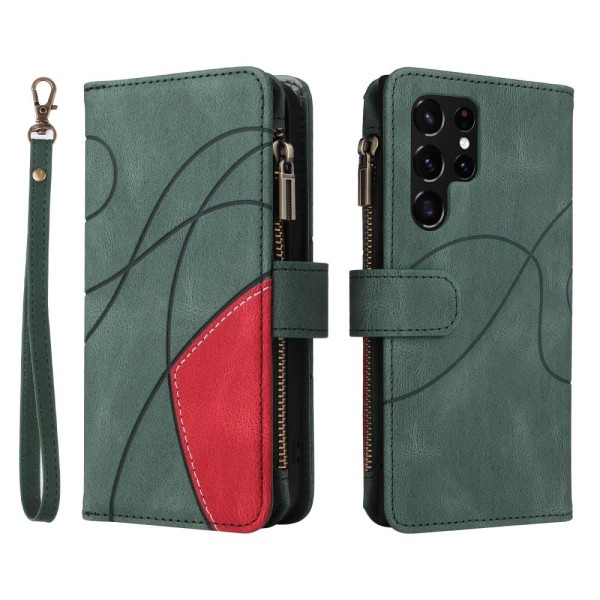 KS Plånboksfodral till Samsung Galaxy S22 Ultra - Grön Grön