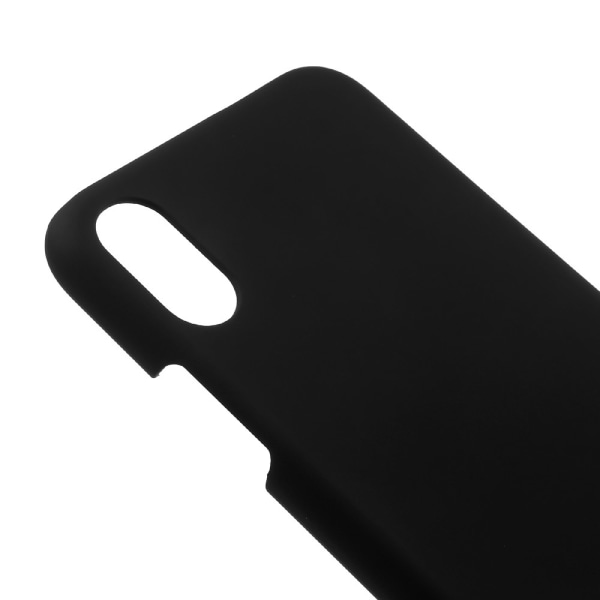 Gummibelagt plastik hårdt bagtil til iPhone X / XS Black