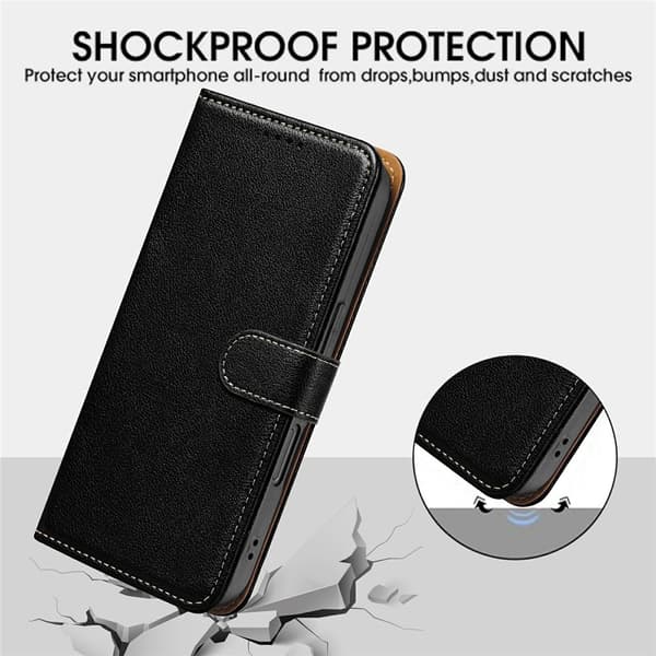 Til OnePlus Nord CE5 5G Etui Pungcover med Stærk Magnetlukning - Sort Black