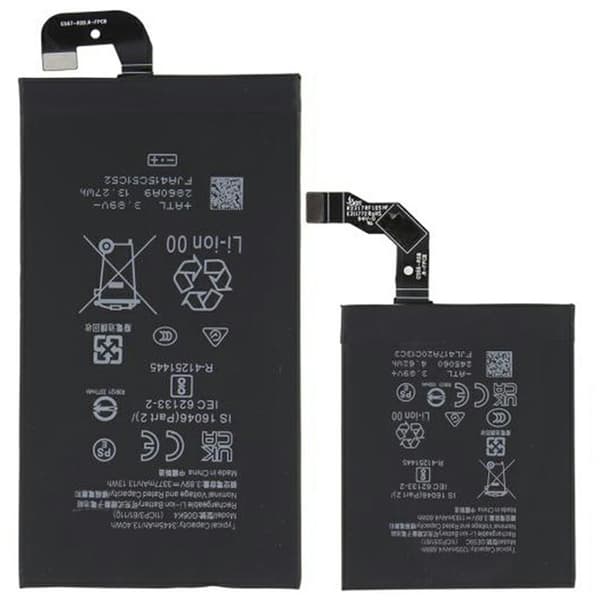 Batteri til Google Pixel 9 Pro Fold 5G 3.88V 4650mAh Li-Polymer G06K4 GE59C Black