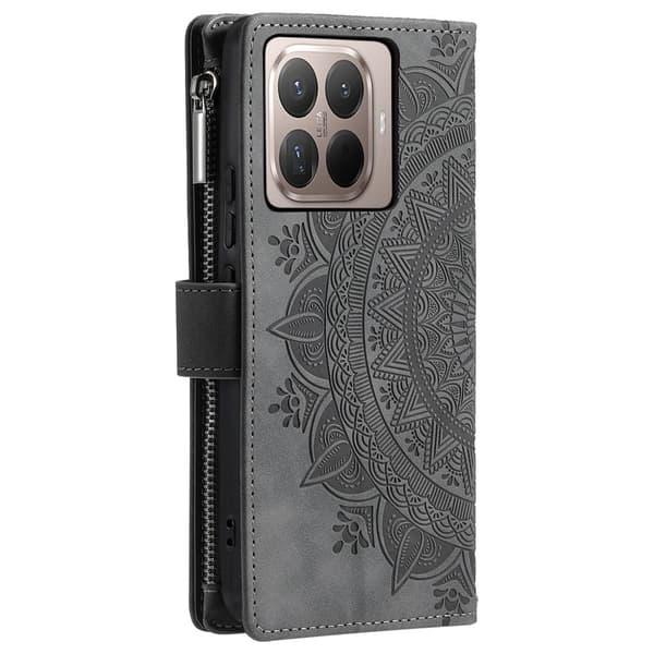 Xiaomi 17T Lompakkokotelo Mandala Grey