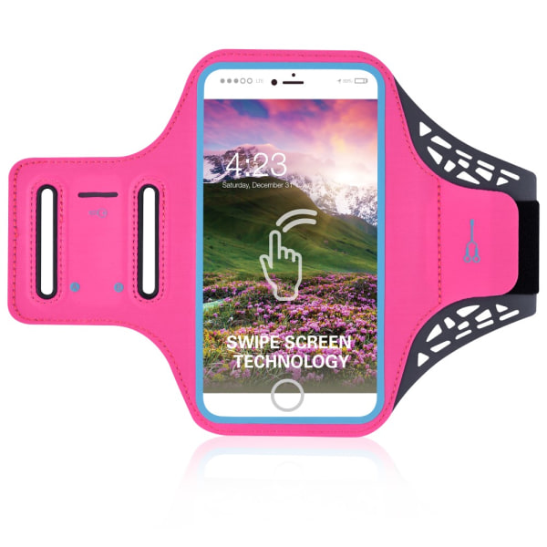 BDD-061Z Sports Armband Case til iPhone 7 Plus/6/6s Plus 5.5 Pink