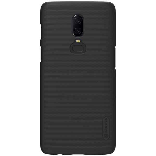 NILLKIN Super Frosted Shield Hard Plastic Taske til OnePlus 6 - Black