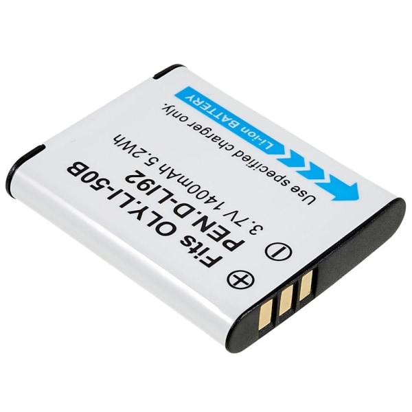 LI-50B batteri til Olympus TG-860/SZ11/SP-800UZ/XZ1 osv White