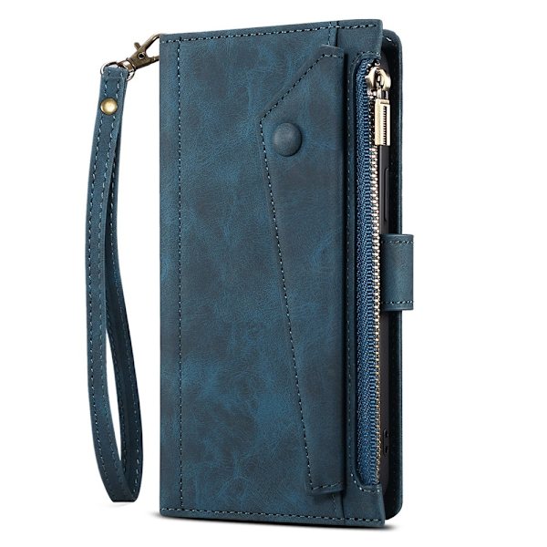 ESEBLE Star Series Til Samsung Galaxy S24 FE Etui med Lynlåslomme Blue