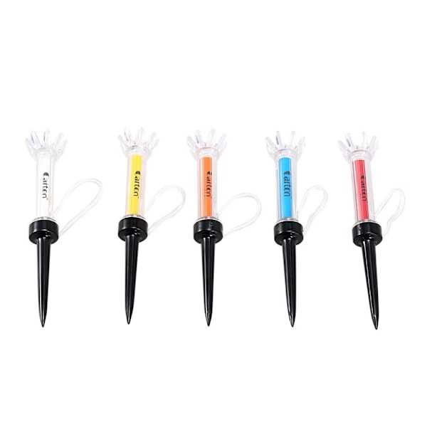 5 stk AITON Golf Tees Tee Peg Pigs 90mm Tee Magnetisk Golfballholdermarkør Multicolor