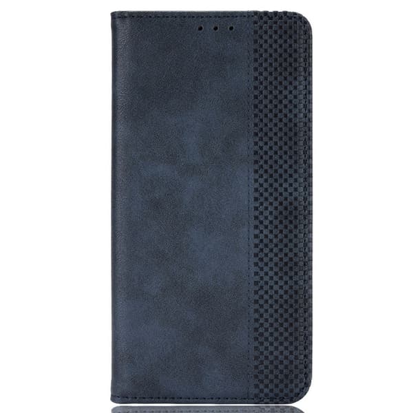 Etui med lommebok og stativ for Xiaomi Redmi 14C, Retro-design Blue