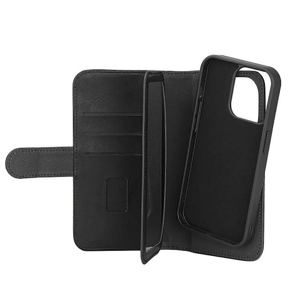 Gear Mobile-kotelo 2-in-1 7 Card MagSeries Musta iPhone 15 Prolle Black